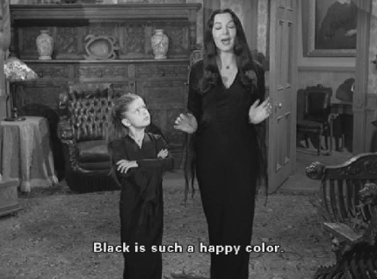 Black is such a happy colour